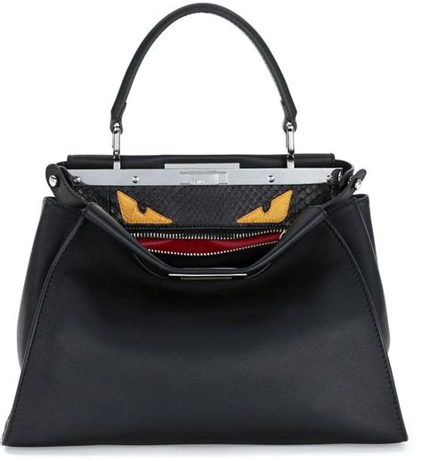 monster eyes tote fendi|fendi monster eyes peekaboo bag.